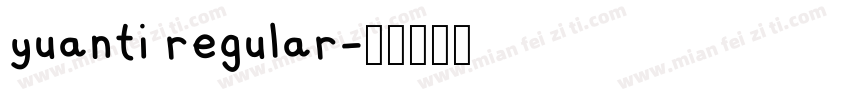 yuanti regular字体转换